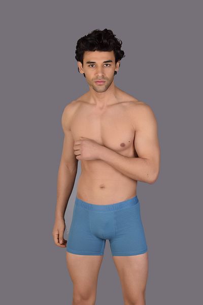 COTBOXER Ανδρικό Blue Lycra Boxer - Πακέτο 2