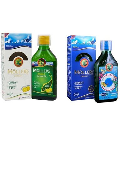 Möller's Lemon and Tutti-frutti Flavored Fish Oil - 250mlX2 Pieces Omega-3
