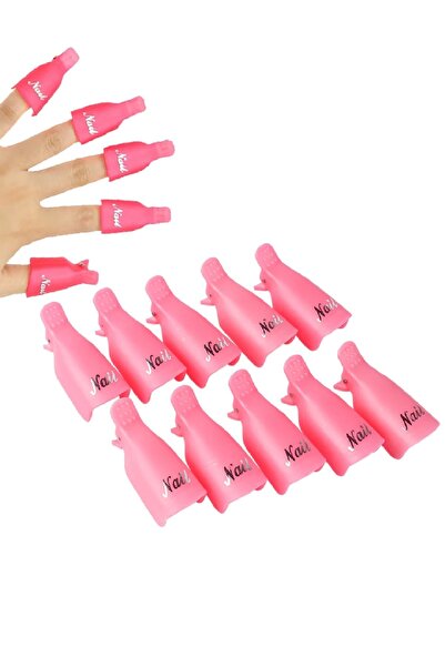Venalisa Kalıcı Oje Çıkarıcı Tırnak Mandalı Pembe 10 Adet