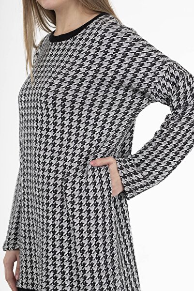 STAMINA Жіноча сіра сукня з коміром-стійкою Premium - 4pm07