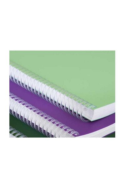 Mopak A4 72 coli Spiral - Coperți din plastic Notebook Neon Striped