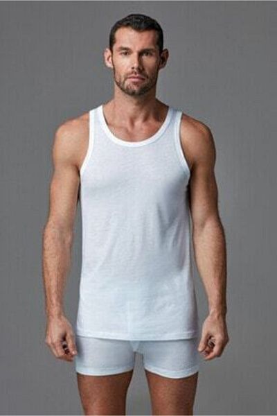 Dagi Men's White Micro Modal Undershirt 2 Pack