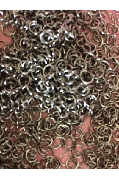 MOD 100 Adet Toptan Fiyatına Zincirli Anahtarlık Halkası Ve Takı Kancası 1.kalite Gümüş Renk