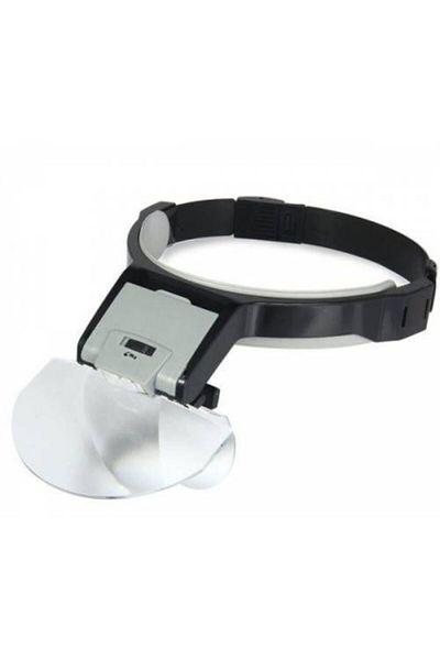 Nikula Mg81001-b2 - 5 Lens LED Illuminated Hat Type, Double Lens Installed Magnifier