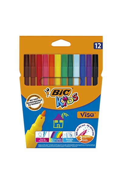 Bic Bıc Kids Visa Keçeli Kalem 12'li Kutu
