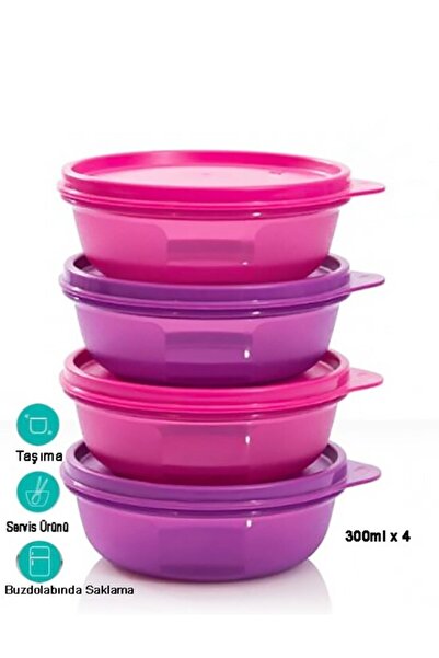 Tupperware Şeker Kaplar 4'lü
