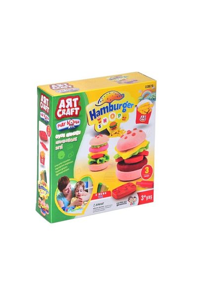 Art Craft Play Dough Hamburger Set