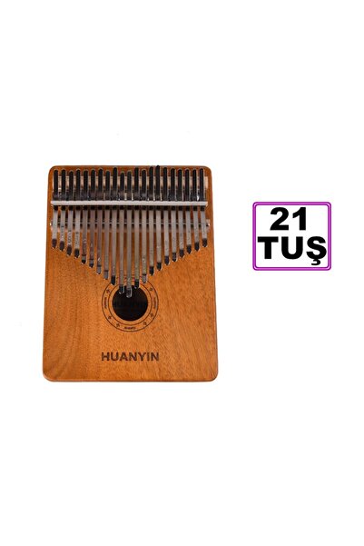 Huanyin Deluxe 21 Tuşlu Kalimba ve Türkçe Kılavuz Hkm21