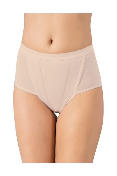LÜXDRM Women's Beige Gathering Bato High Waist Panties 3 Pieces