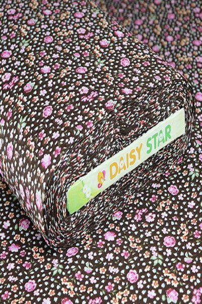 daisy star Nevresimlik Poplin Kumaş Çiçek Desenli 170 Cm Eninde