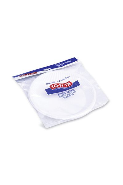 TO-Fİ-TA toptanfiyattarifesi Large Plastic Plate Set of 10