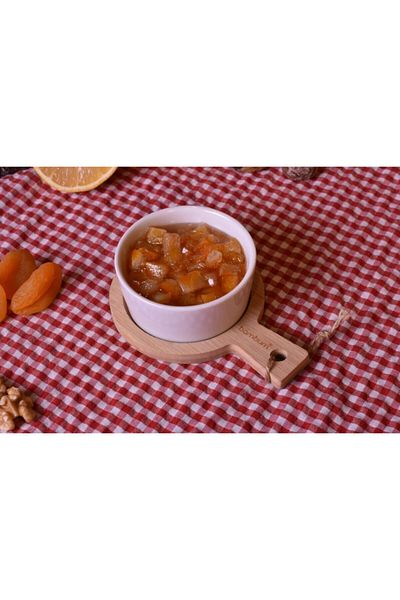 Bambum Dumitra Porcelain Sauce Bowl with Bamboo Base