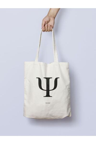 Bikutumutluluk Hediyelik - Psikolog Serisi- Psikoloji Sembolü Bez Çanta