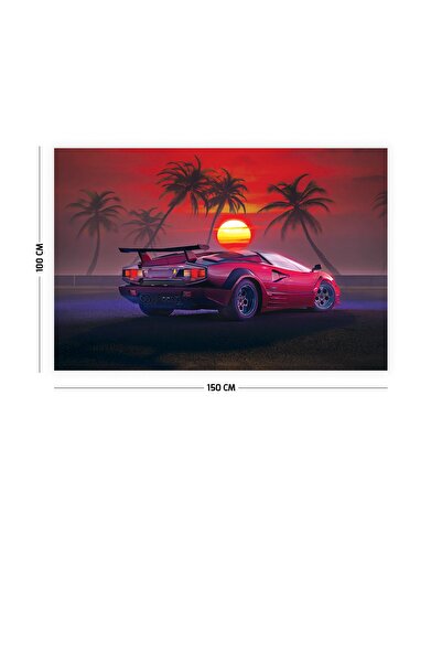 Vagonik Lamborghini Sunset Wall Cover Carpet 150 X 100 cm