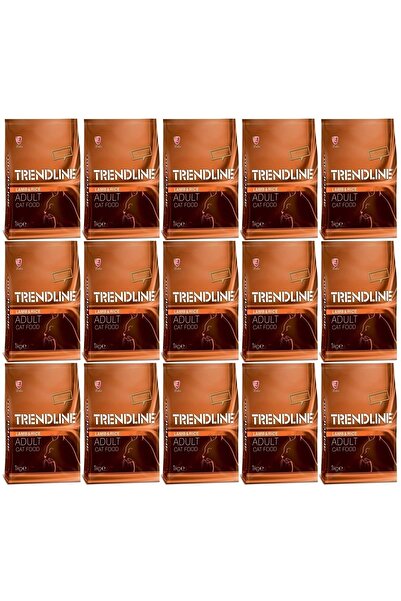 Trendline Kuzulu & Pirinçli Yetişkin Kedi Maması 1 Kg X 15 Paket