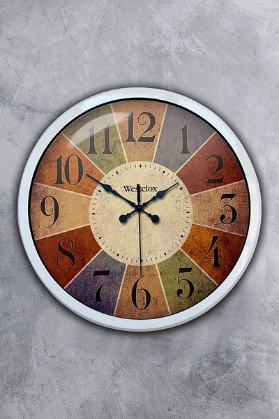 Kasva Concept Gift 40 cm White Metal Westclox Wall Clock