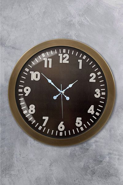 Kasva Concept Gift 36 cm Antique Metal Classic Wall Clock