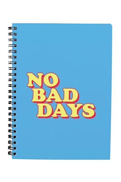 Bikutumutluluk Gift - N0127 A5 Design Spiral Notebook - No Bad Days