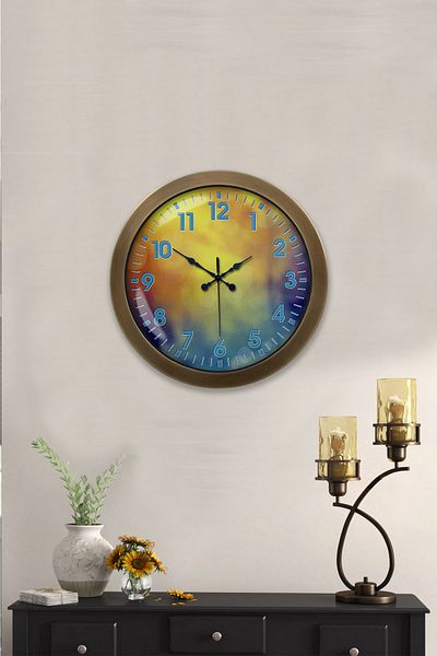Kasva Concept 36 cm Tumbled Metal Venus Wall Clock