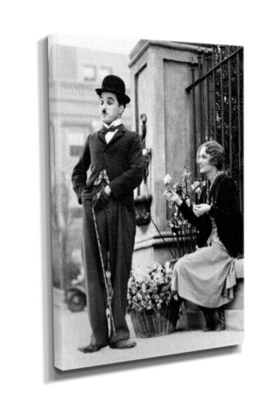 Charlie Chaplin City Lights Canvas Tablo  105x70 DTC14530639