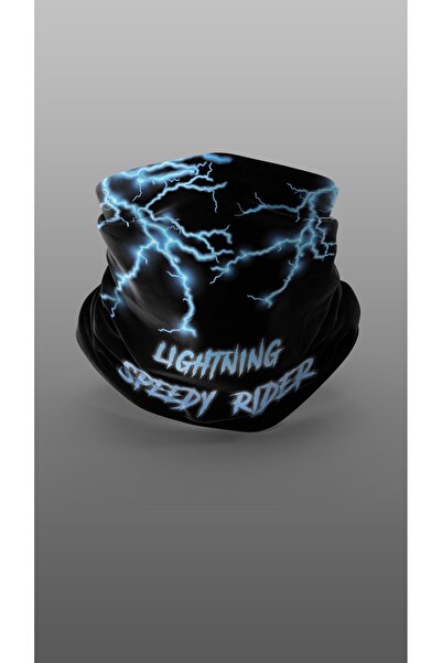 Yeles قناع لايتنينج سبيدي رايدر بايكر باف بياقة للرقبة للاستخدام الخارجي للجنسين