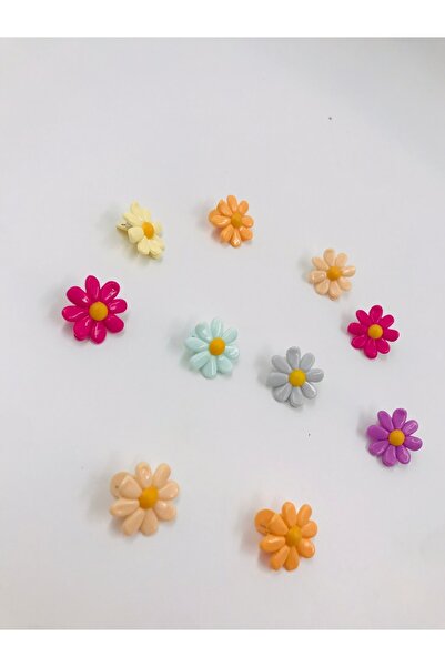 EBMER Set de 10 ornamente de păr colorate margarete