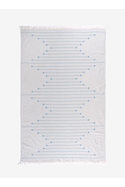 Barine Wrap canapea din bumbac albastru Southwestern - 130x170