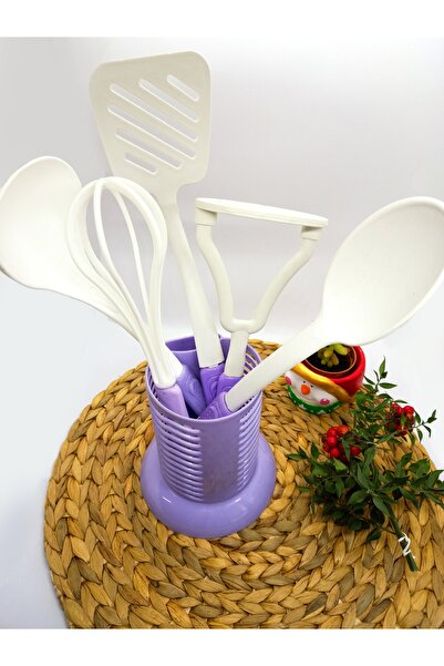 lufy طقم تقديم، حامل ملاعق مكون من 6 قطع ومجموعة تقديم، طقم تقديم عالي الجودة...