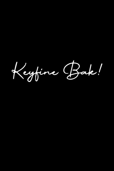 MegaSticker Keyfine Bak 15x4 سيارة دراجة نارية خوذة كمبيوتر محمول زجاج وملصق ...