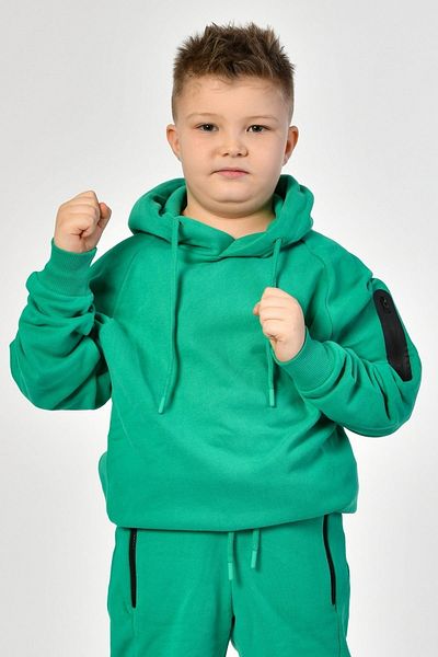 Noori Hanorac pentru băiat cu glugă - verde