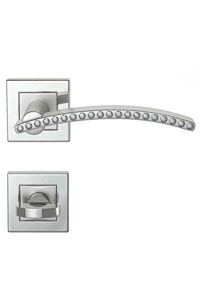 Condi Collection Condı 1041 Pvd Füme Rozetlı Kapı Kolu Saten Krom Rozetli Wc (tk)