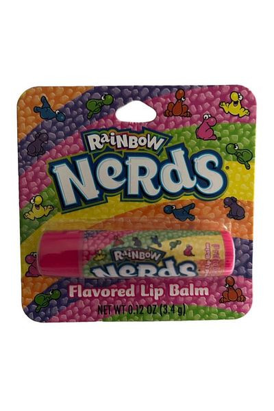 Rainbow Nerds Mix Flavored Lip Balms 3.4g. Flavored Lip Care Cream