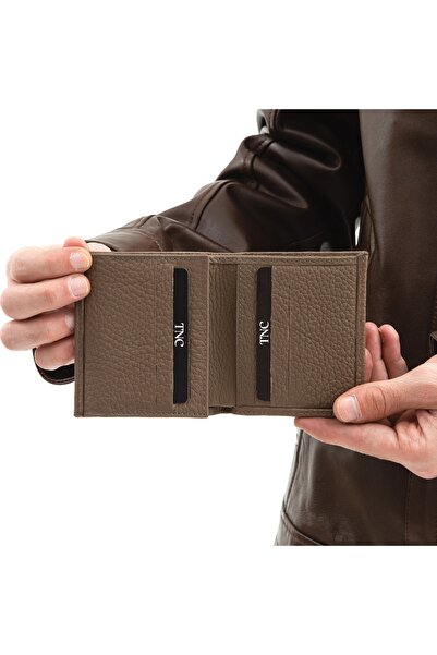 Tamer Tanca Ανδρικό δερμάτινο πορτοφόλι, θήκη για κάρτες, μπρελόκ 710 111d Erk Czdn