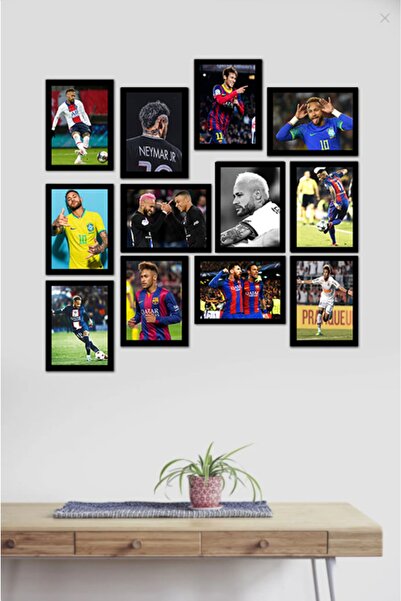 TRENDPOSTER Neymar 12 Parça Mdf Tablo