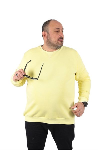 Starbattal Φούτερ μεγάλου μεγέθους V Design 22742 Κίτρινο