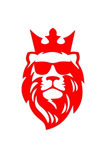 MegaSticker أسد 13x7 سيارة دراجة نارية خوذة الكمبيوتر المحمول الزجاج الأمامي ...