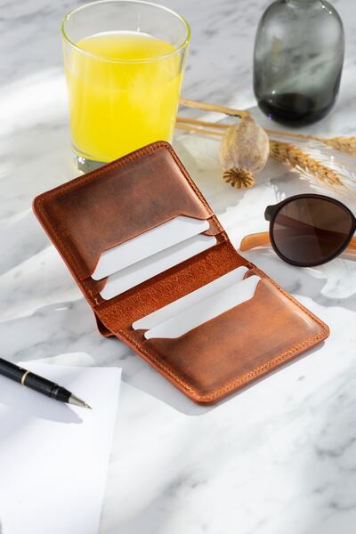 Conceria Pelle - Fun-size Genuine Leather Wallet & Card Holder