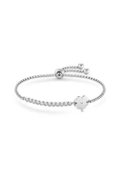 NOMİNATİON Mıllelucı Bracelet In Steel And Cubic Zirconia (006_four-leaf Clover)