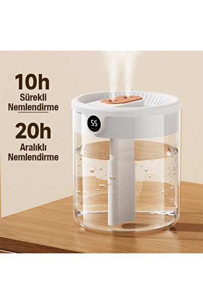 Dybox Premium Humidifier 2l Ultrasonik Sessiz Hava Nemlendirici Buhar Makinesi Ve Aroma Difüzörü