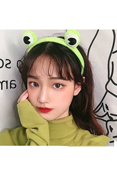 Adil Baba En Son Trend Sevimli Kurbağa Figürlü Taç Saç Tokası