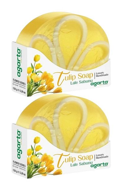 Agarta Natural Flower Garden Soap Tulip 150g X 2 Pieces