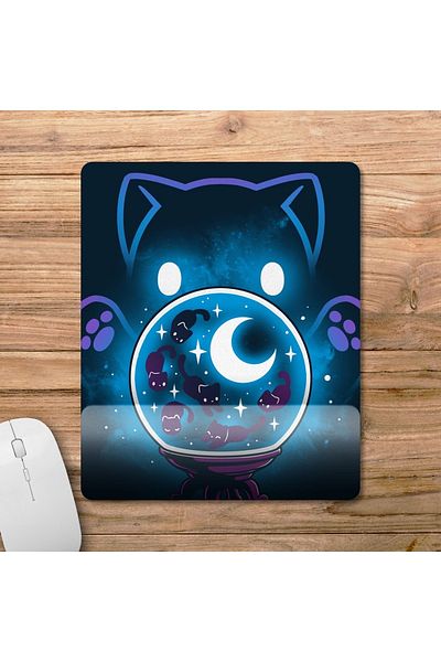 Pixxa موديل لوحة ماوس لدعم المعصم من Cosmic Cat Tarot Fortune - 1