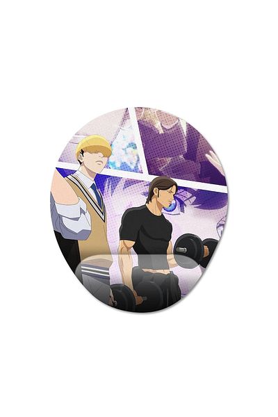 Pixxa لوحة ماوس دعم المعصم Lookism موديل - 1 بيضاوي