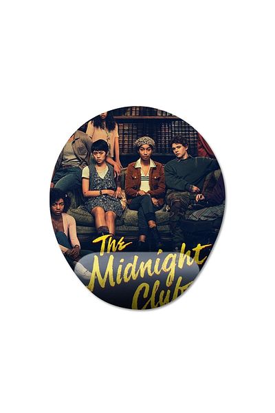 Pixxa نموذج لوحة الماوس لدعم المعصم من The Midnight Club - بيضاوي واحد