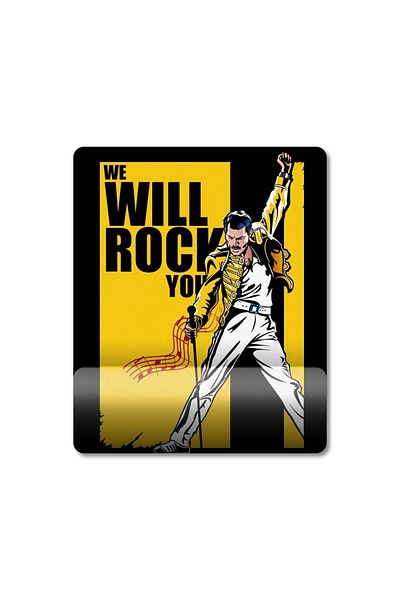 Pixxa نموذج لوحة الماوس لدعم المعصم من Queen We Will Rock You - Freddie Mercury - 1