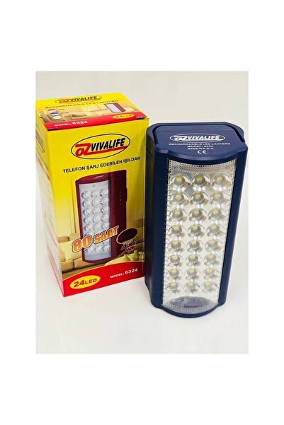 ÖZVİVA Life Büyük 24 Led 80 Saat Sarjlı Işıldak