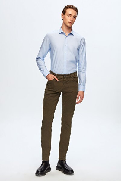 Tween Super Slim Fit Haki Denim Chino Pantolon