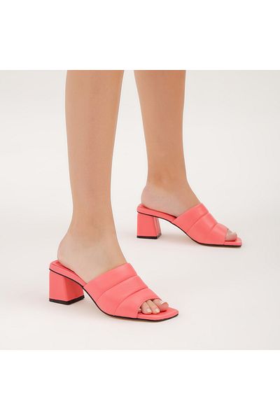 Tamer Tanca Women's Vegan Heeled Slippers 231 06 Byn Trlk Y22
