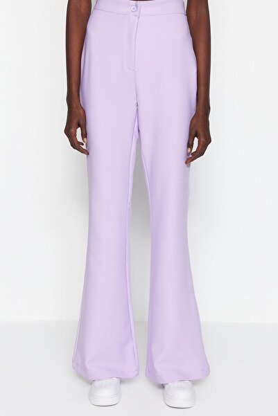 Trendyol Collection Lilac Wide Leg Woven Trousers TOFAW19BB0581