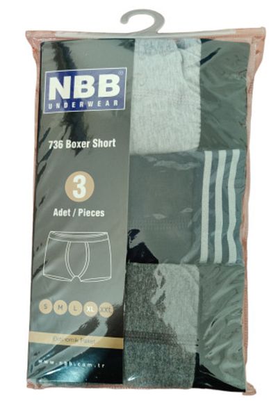 NBB 736 Model - Eco Boxer Σετ 3 τεμαχίων